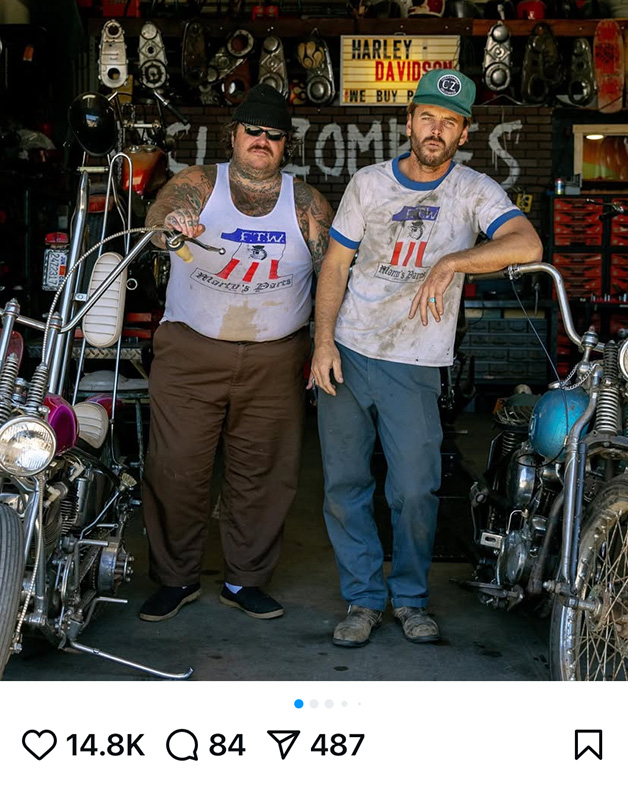 Matty Matheson and friend looking filthy