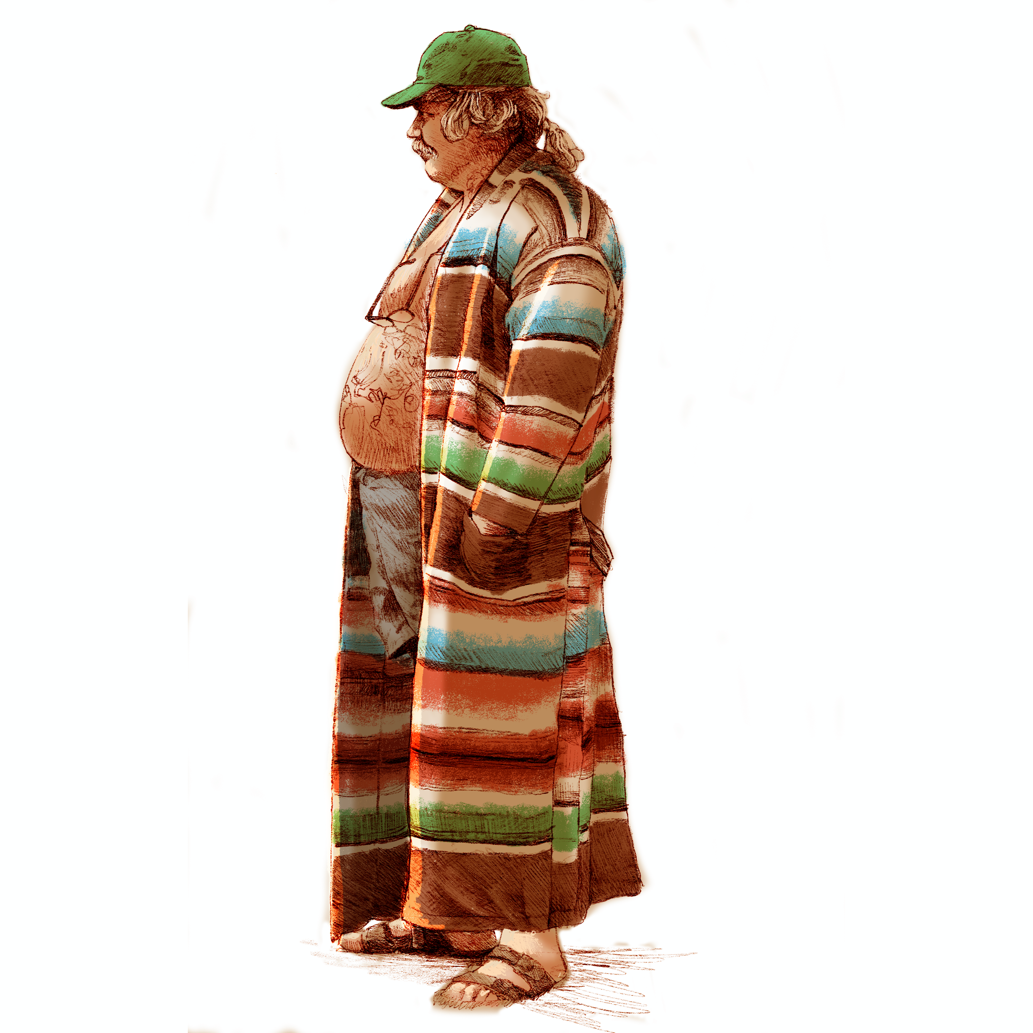 Matty robe character artwork