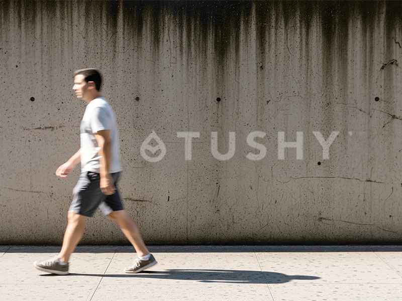 Tushy wall graphic execution